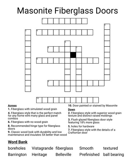 Fiberglass bundle crossword - All synonyms & crossword answers with 4 & 5 Letters for BUNDLE found in daily crossword puzzles: NY Times, Daily Celebrity, Telegraph, LA Times and more. Search for crossword clues on crosswordsolver.com